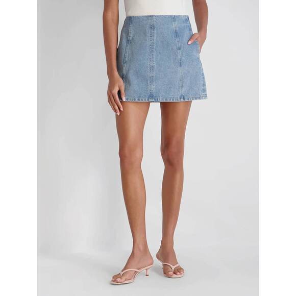 FRENCH CONNECTION Dresses & Skirts - NEW FRENCH CONNECTION 90s denim multi seam mini skirt in blue